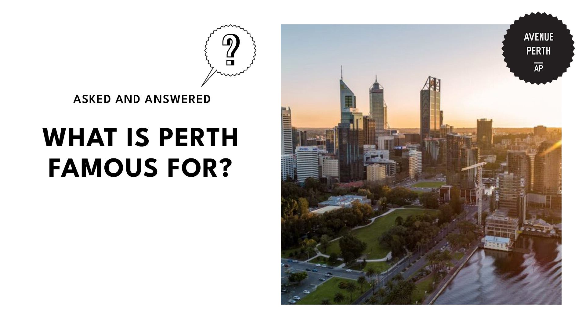 what-is-perth-famous-for